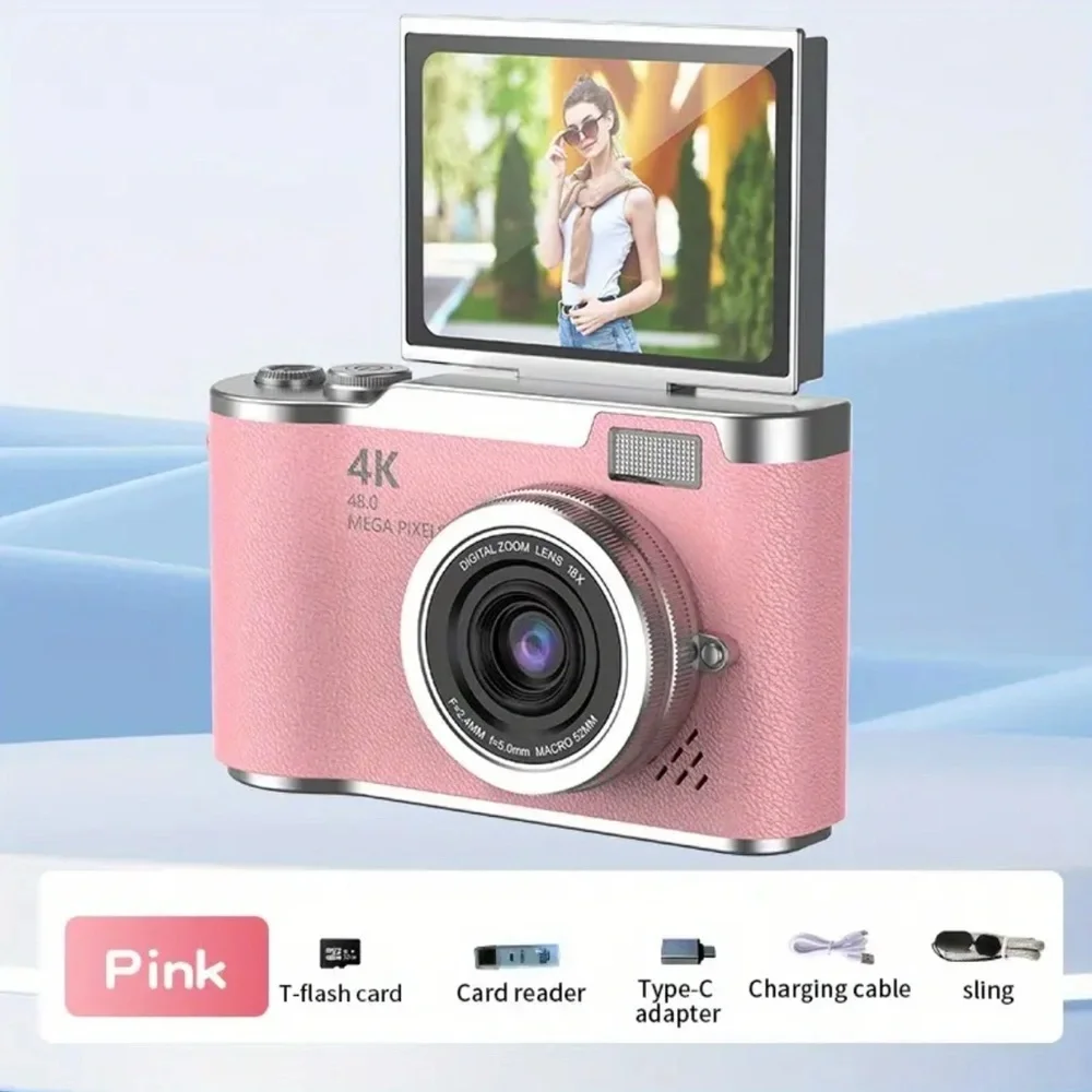 Purple 4K Digital Camera w/ Memory Card